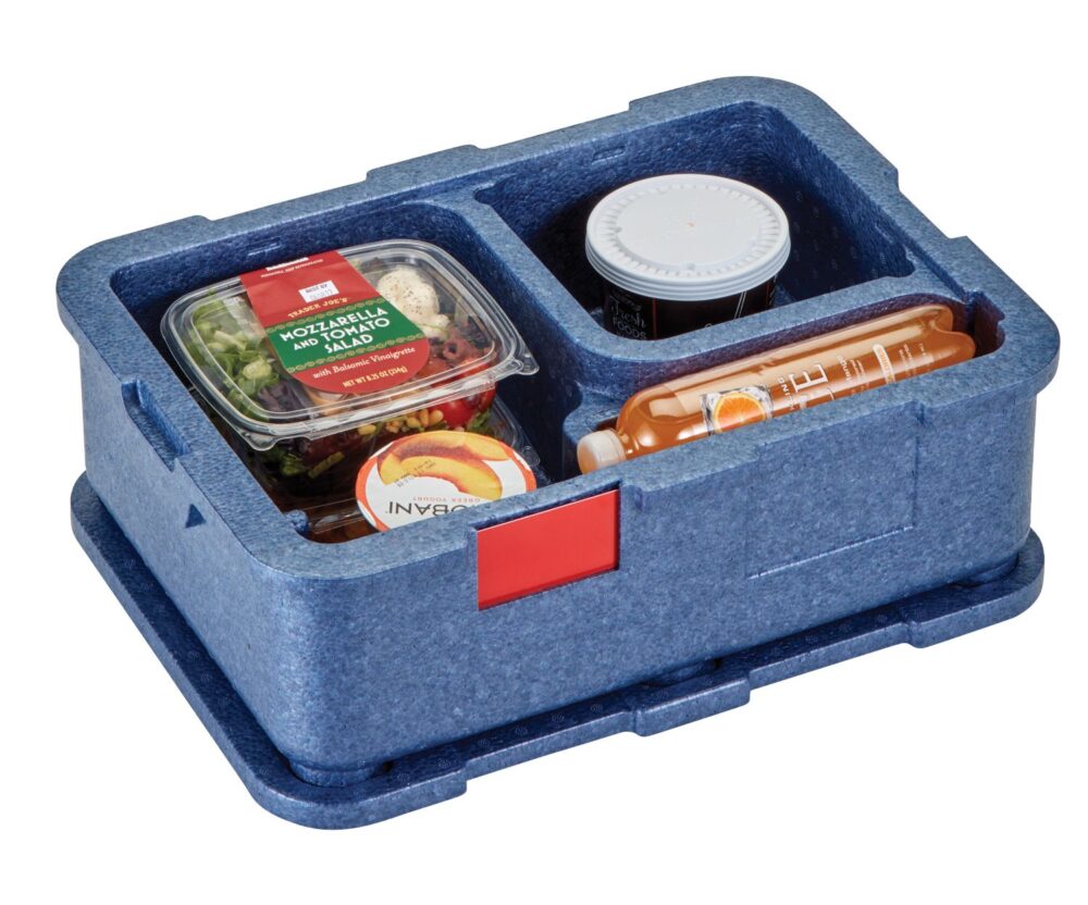 4 kamerų termoizoliacinis konteineris Cam GoBox, Cambro, Mėlynas, 480x350x(H)167mm