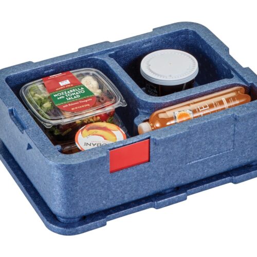 4 kamerų termoizoliacinis konteineris Cam GoBox, Cambro, Mėlynas, 480x350x(H)167mm