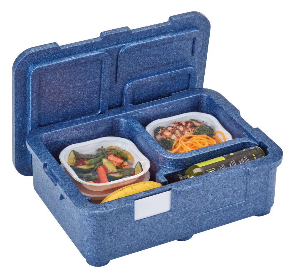 4 kamerų termoizoliacinis konteineris Cam GoBox, Cambro, Mėlynas, 480x350x(H)167mm