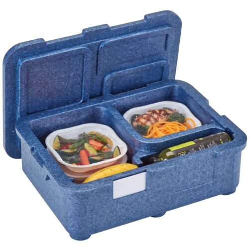 4 kamerų termoizoliacinis konteineris Cam GoBox, Cambro, Mėlynas, 480x350x(H)167mm