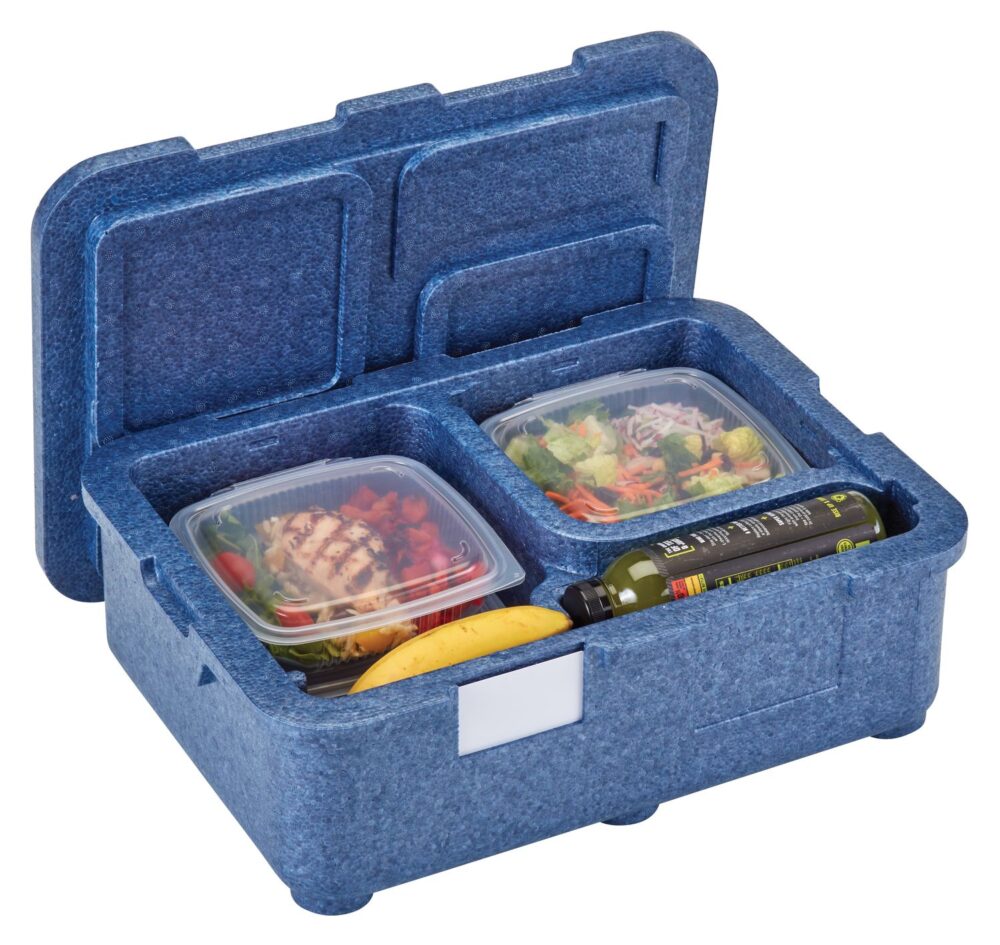 4 kamerų termoizoliacinis konteineris Cam GoBox, Cambro, Mėlynas, 480x350x(H)167mm