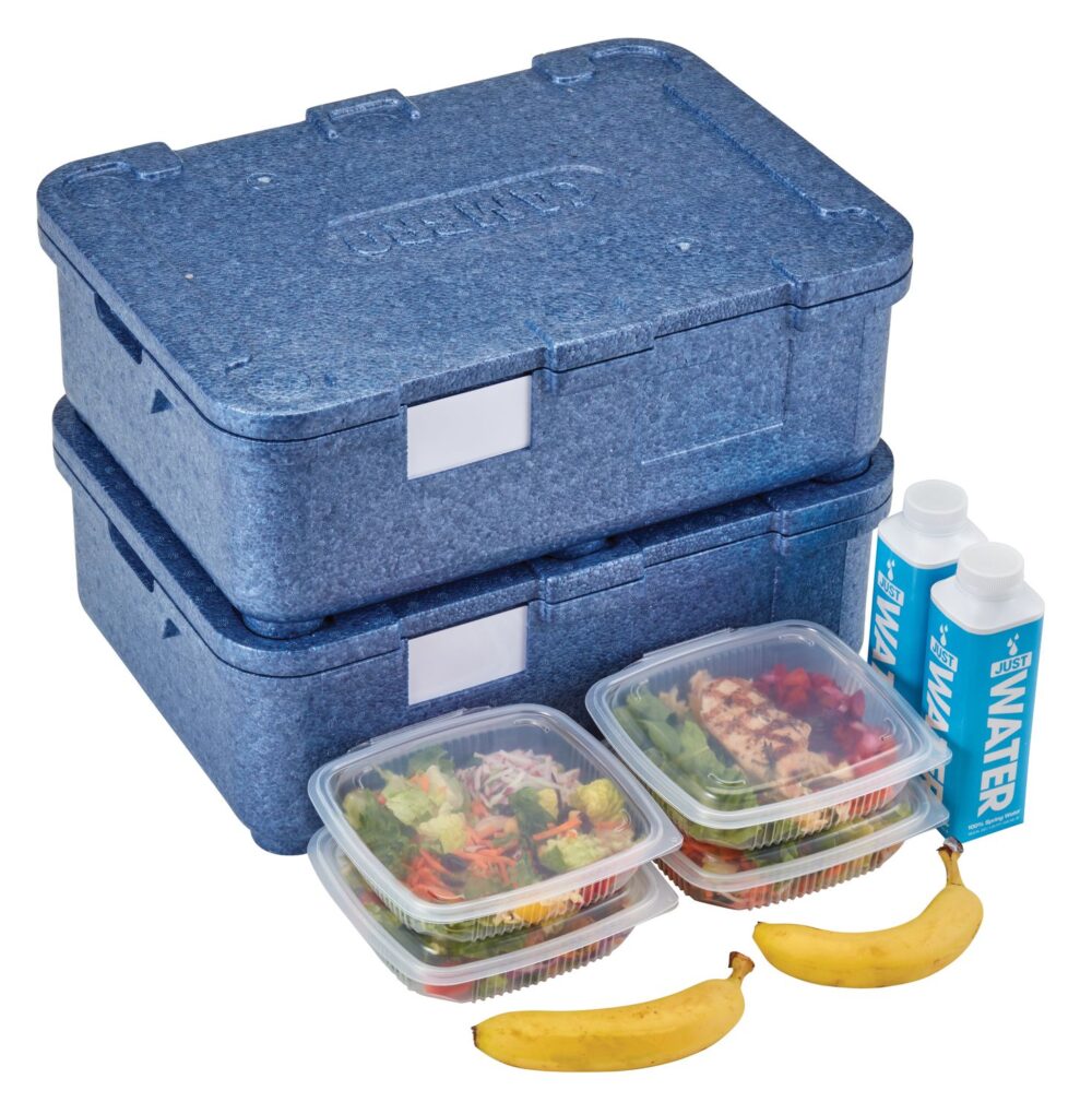 4 kamerų termoizoliacinis konteineris Cam GoBox, Cambro, Mėlynas, 480x350x(H)167mm