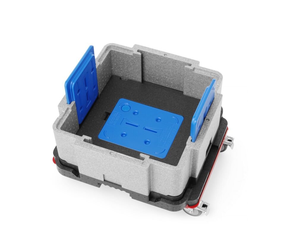 Daugiafunkcinė šilumą izoliuojanti talpykla Cam GoBox, Cambro, Šviesiai pilkas, 641x641x(H)754mm