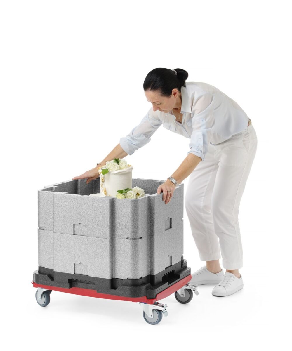Daugiafunkcinė šilumą izoliuojanti talpykla Cam GoBox, Cambro, Šviesiai pilkas, 641x641x(H)754mm