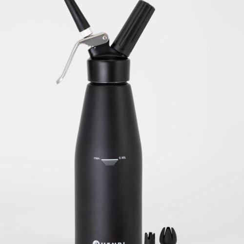 Grietinėlės plakiklis, HENDI, Kitchen Line, 0,95L, Juodas, ⌀95x(H)320mm