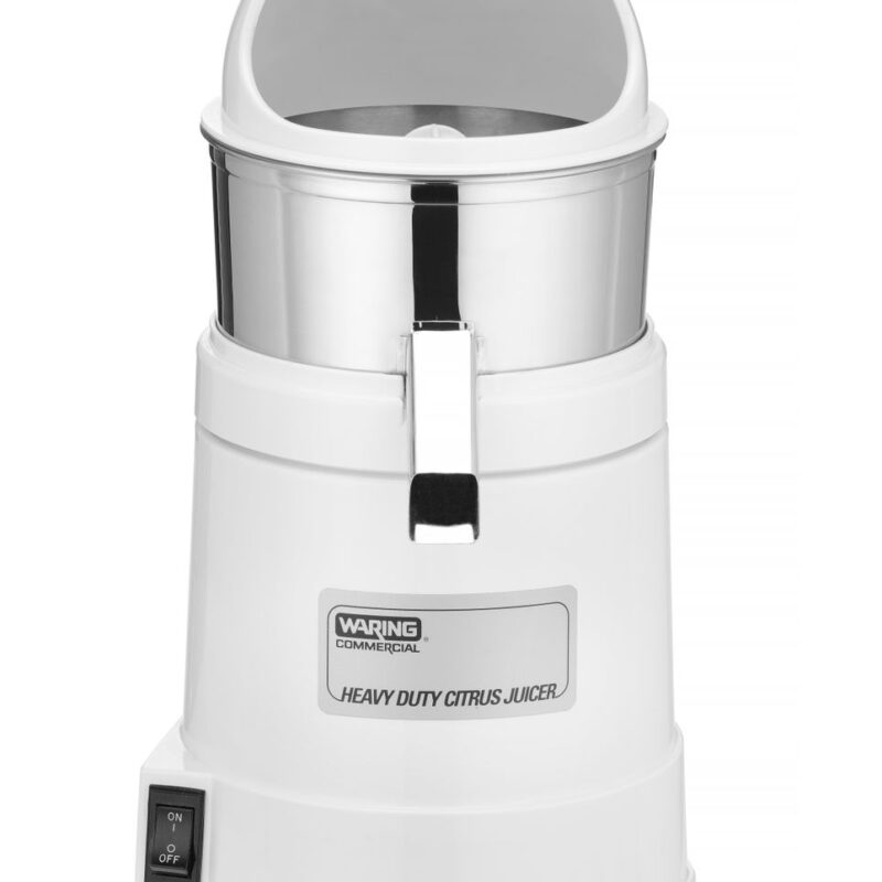 Elektrinė sulčiaspaudė su apsauga nuo purslų, Waring, Balta, 230V/375W, 254x254x(H)495mm
