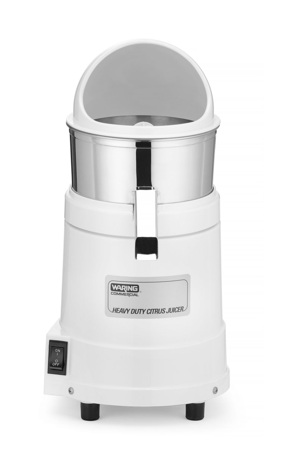Elektrinė sulčiaspaudė su apsauga nuo purslų, Waring, Balta, 230V/375W, 254x254x(H)495mm