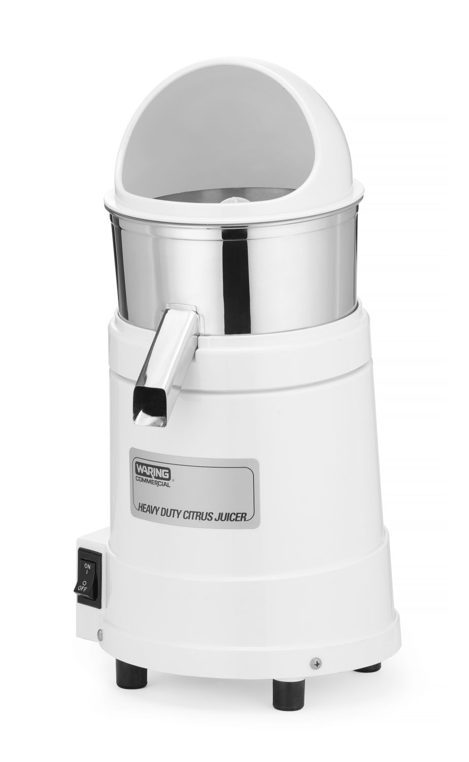 Elektrinė sulčiaspaudė su apsauga nuo purslų, Waring, Balta, 230V/375W, 254x254x(H)495mm