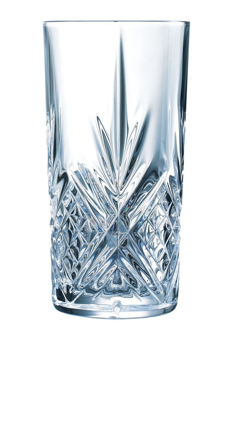 Augšta stiklinė Brodway, Arcoroc, 280 ml, 0,28L, Permatomas, 6 vnt., ⌀67.5x(H)134mm