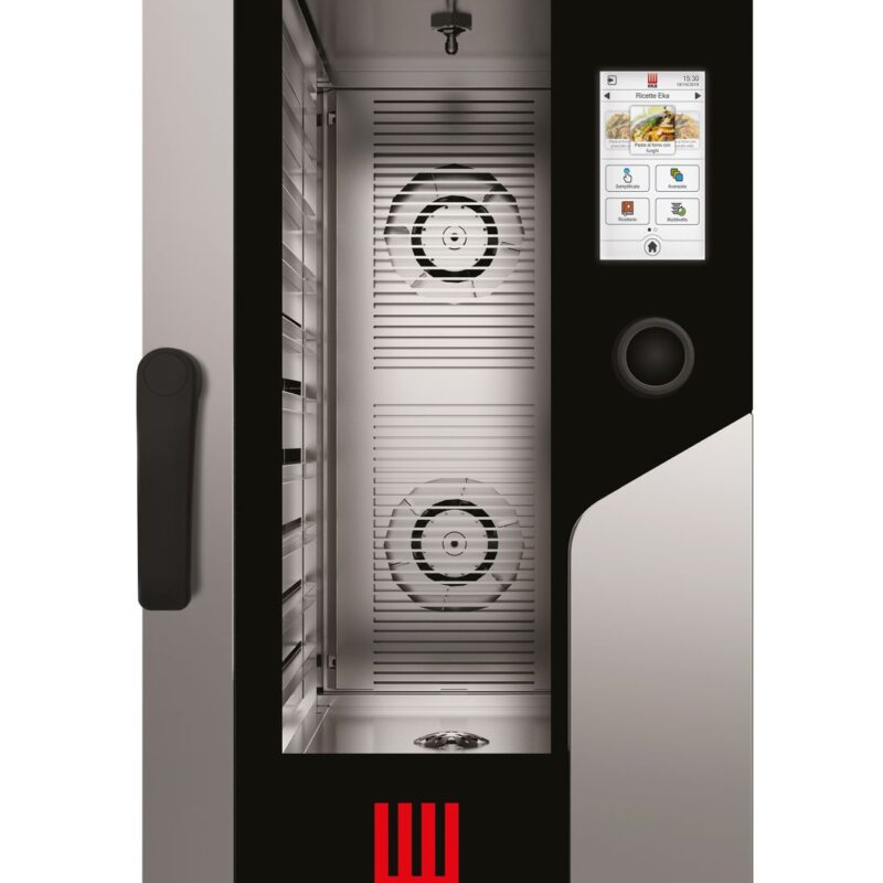 Konvekcinė garinė orkaitė „Millennial Touch Screen Gastro Compact 10x GN 1/1“, elektrinė, su elektroniniu valdymu, Tecnoeka, 400V/15400W, 500x930x(H)970mm