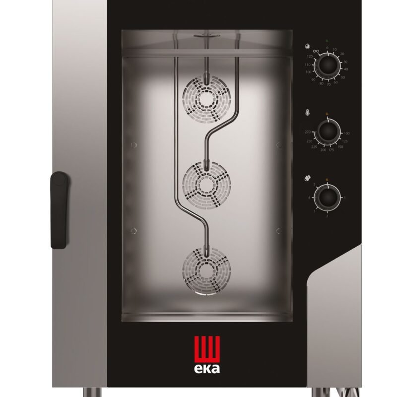 Konvekcinė garų krosnelė „Millennial Smart Bakery“, 10 × 600 × 400 mm – su elektromechaniniu valdymu, elektrinė, Tecnoeka, 400V/15500W, 850x1041x(H)1130mm