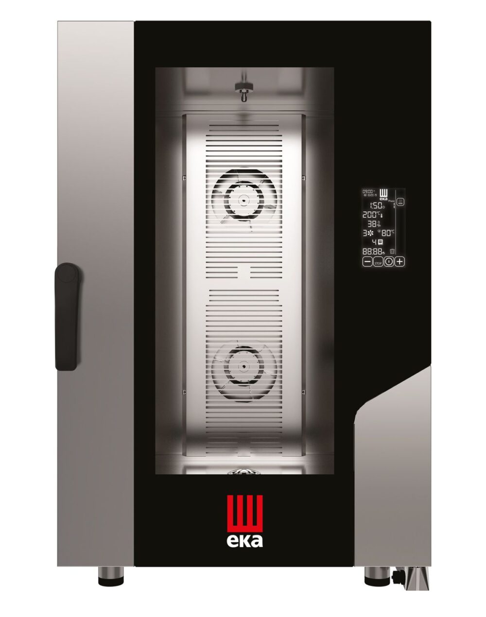 Konvekcinė garų krosnelė „Millennial Black Mask Gastro“, 11 × GN 1/1 – su elektroniniu valdymu, elektrinė, Tecnoeka, 400V/15400W, 730x849x(H)1130mm