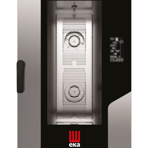 Konvekcinė garų krosnelė „Millennial Black Mask Gastro“, 11 × GN 1/1 – su elektroniniu valdymu, elektrinė, Tecnoeka, 400V/15400W, 730x849x(H)1130mm