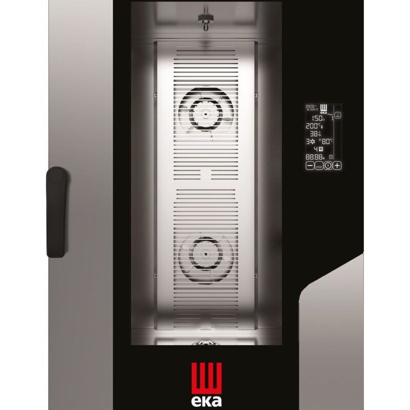 Konvekcinė garų krosnelė „Millennial Black Mask Gastro“, 11 × GN 1/1 – su elektroniniu valdymu, elektrinė, Tecnoeka, 400V/15400W, 730x849x(H)1130mm