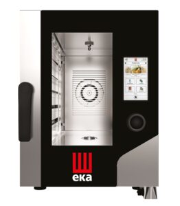 Konvekcinė garinė orkaitė „Millennial Black Mask Gastro Compact" 10x GN 1/1, elektrinė, su elektroniniu valdymu, Tecnoeka, 400V/15400W, 500x930x(H)970mm