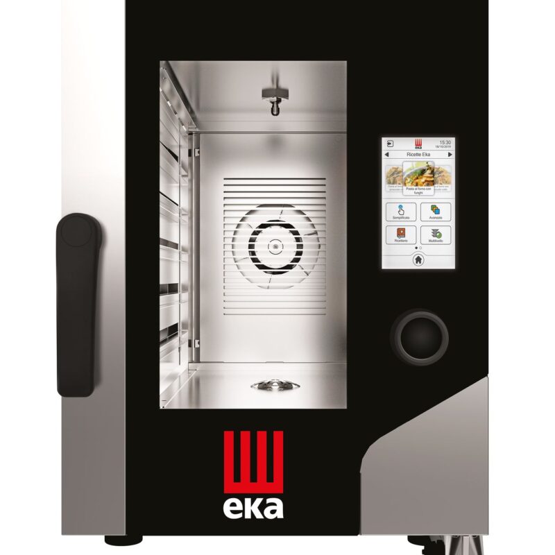 Konvekcinė garinė orkaitė „Millennial Touch Screen Gastro Compact" 6x GN 1/1, elektrinė, su elektroniniu valdymu, Tecnoeka, 400V/7800W, 500x930x(H)700mm