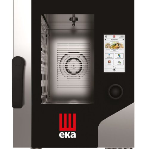 Konvekcinė garinė orkaitė „Millennial Touch Screen Gastro Compact" 6x GN 2/3, elektrinė, su elektroniniu valdymu, Tecnoeka, 400V/5200W, 500x750x(H)700mm