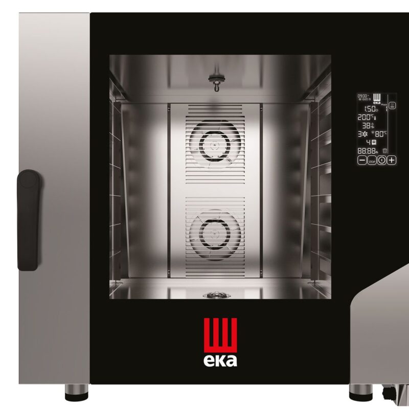 Konvekcinė garinė krosnis Millenial Black Mask Bakery 6× 600×400 mm, elektrinė, Tecnoeka, 400V/10400W, 850x1035x(H)850mm
