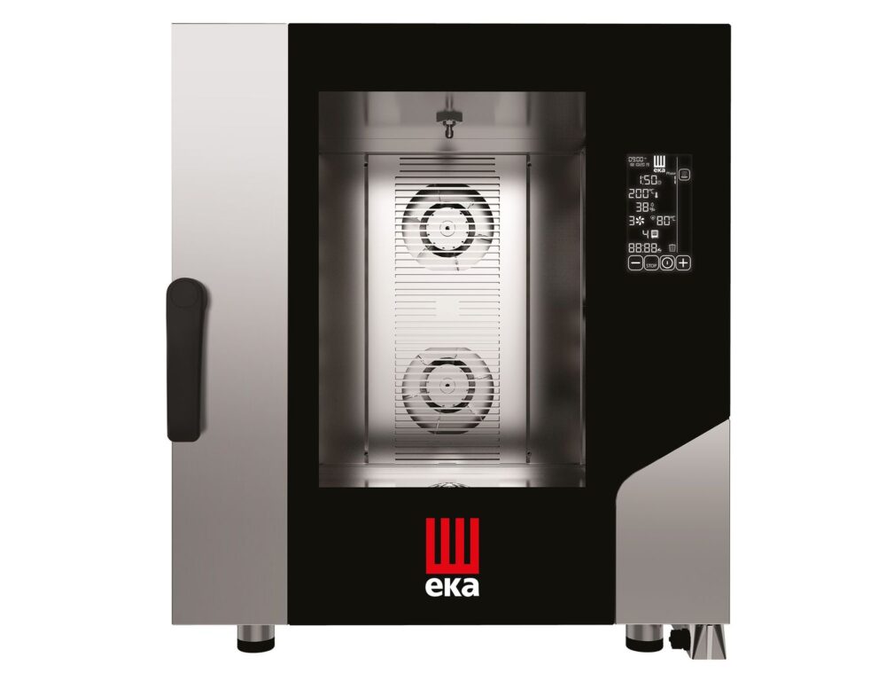 Konvekcinė garinė krosnis Millennial Black Mask Gastro 7× GN 1/1, elektrinė, Tecnoeka, Millennial Black Mask, 400V/10400W, 730x849x(H)850mm