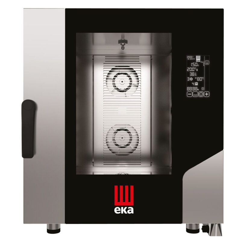 Konvekcinė garinė krosnis Millennial Black Mask Gastro 7× GN 1/1, elektrinė, Tecnoeka, Millennial Black Mask, 400V/10400W, 730x849x(H)850mm