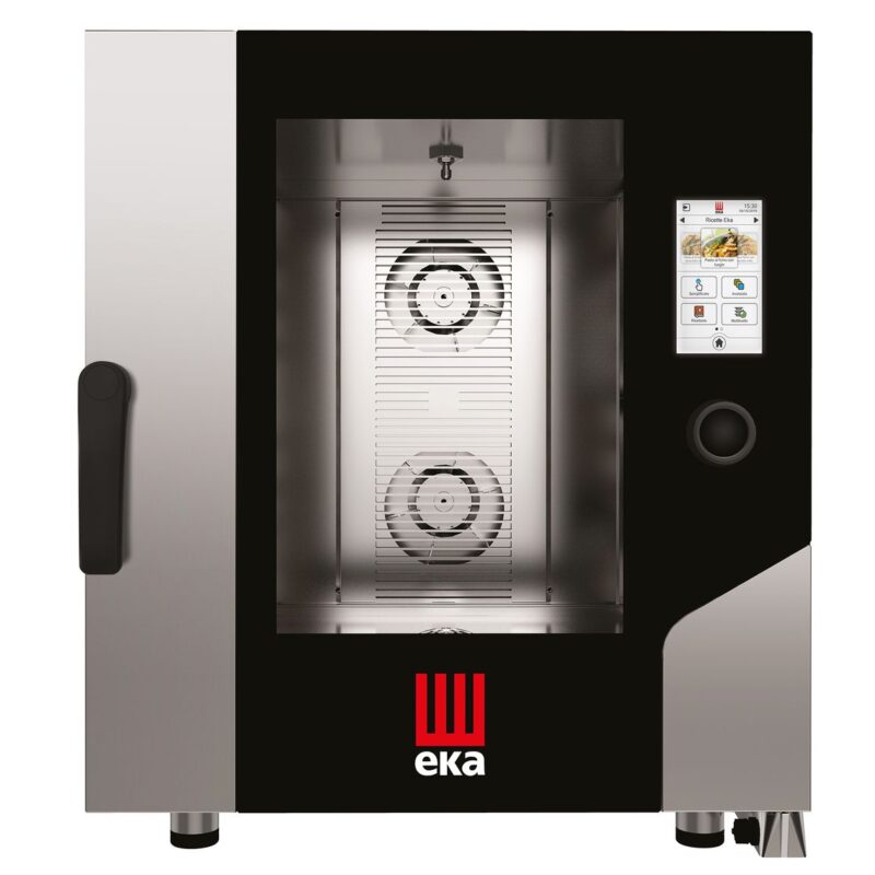 Konvekcinė garinė orkaitė Millenial Touch Screen Gastro 7x GN 1/1, elektrinė, su automatine valymo sistema, Tecnoeka, 400V/11400W, 730x849x(H)850mm