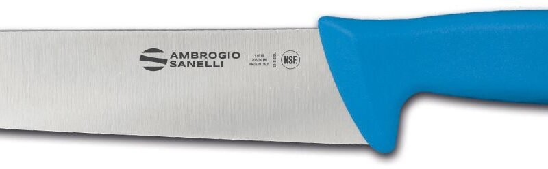 Supra Colore mėsininkų peilis, Ambrogio Sanelli, Mėlynas, (L)350mm