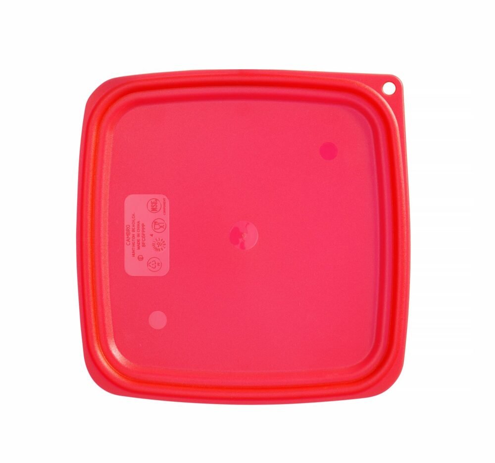 CamSquares Fresh Pro talpyklos dangtis, Cambro, 5,7 l ir 7,6 l talpykloms, Raudona, 229x229x(H)19mm