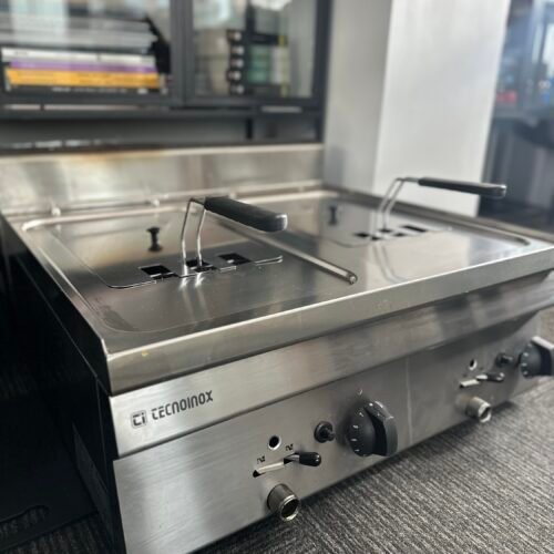 Dujinė gruzdintuvė Tecnoinox Snack Line T65, 8+8 L (naudota)