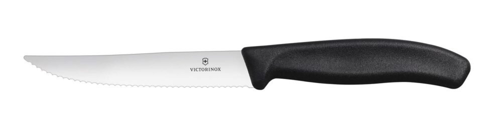 Kepsnių ir picos peilis, Victorinox, Juodas, 2 vnt., (L)232mm