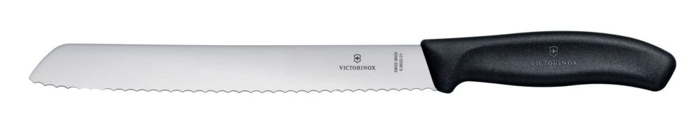 Duonos peilis, Victorinox, Juodas, (L)340mm