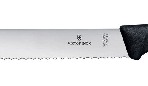 Duonos peilis, Victorinox, Juodas, (L)340mm