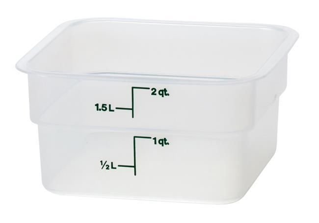 product-3436 Skaidrus polipropileninis konteineris maistui CamSquare, Cambro, 7,6L, Permatomas, 215x215x(H)230mm