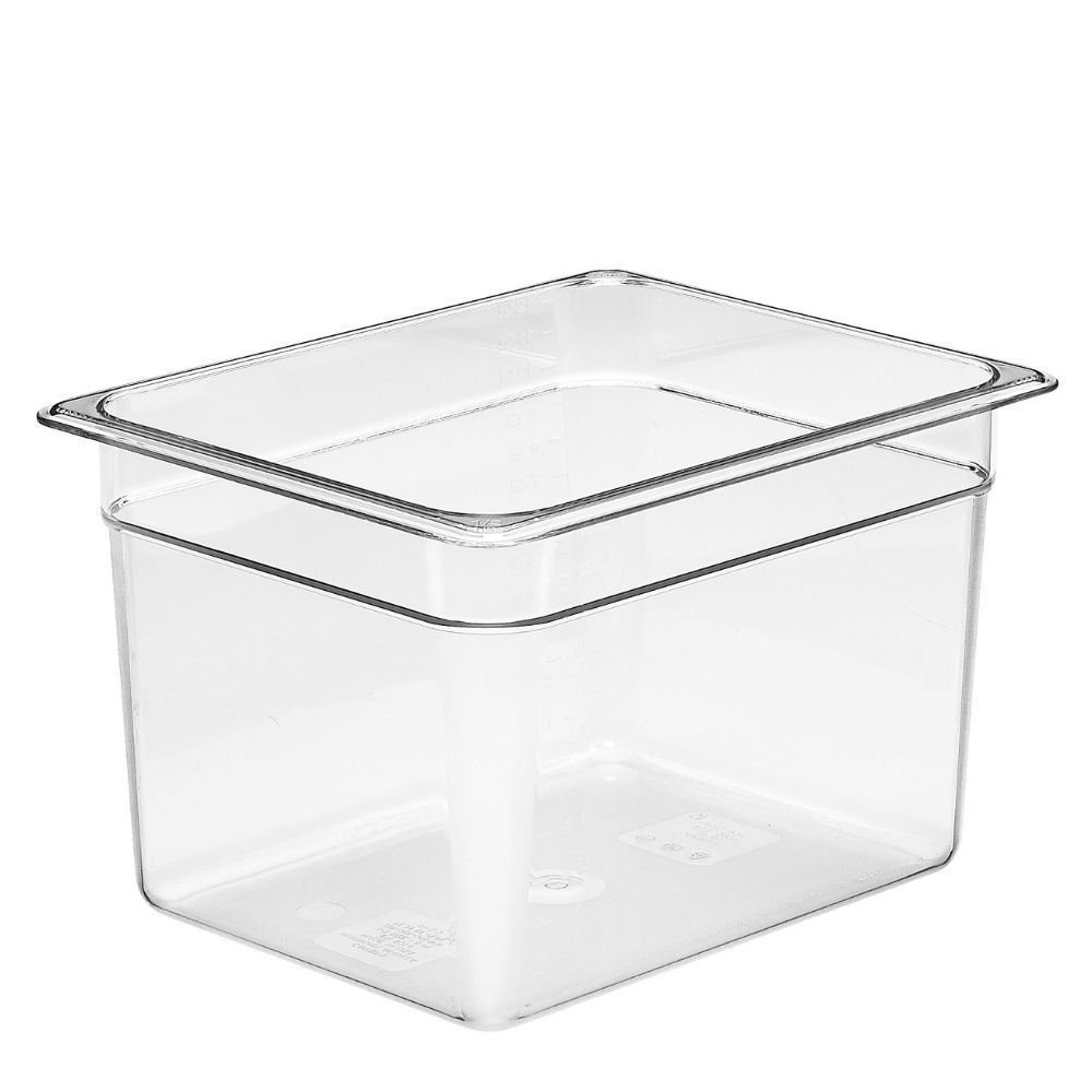Konteineris Camwear GN 1/4 iš polikarbonato, Cambro, GN 1/4, 3,7L, Permatomas, 162x265x(H)150mm