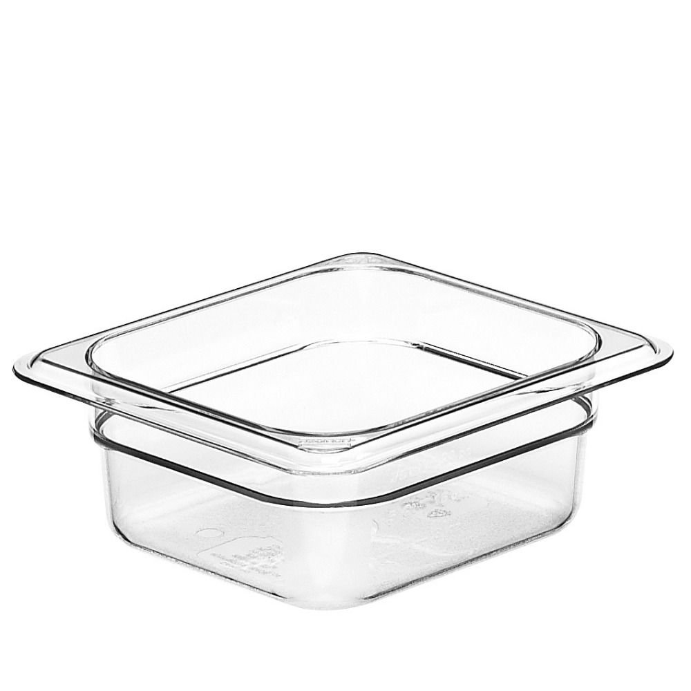 Konteineris Camwear GN 1/6 iš polikarbonato, Cambro, GN 1/6, 1L, Permatomas, 162x176x(H)65mm