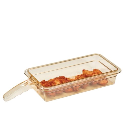 Karščiui atsparus indas H-Pans™ su rankena, 2,4 l, Cambro, GN 1/3, 2,4L, Permatomas, 176x325x(H)65mm