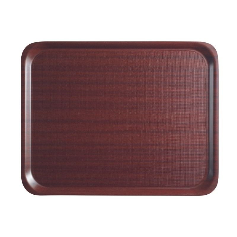 Serviravimo padėklas Mykonos, stačiakampis, neslidus, raudonmedžio spalvos, Cambro, Raudonmedis, 325x530mm