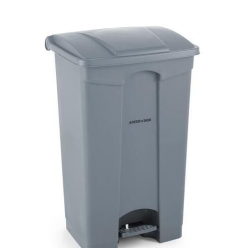 Konteineris atliekoms su pedalu, AmerBox, 87L, Šviesiai pilkas, 500x410x(H)815mm