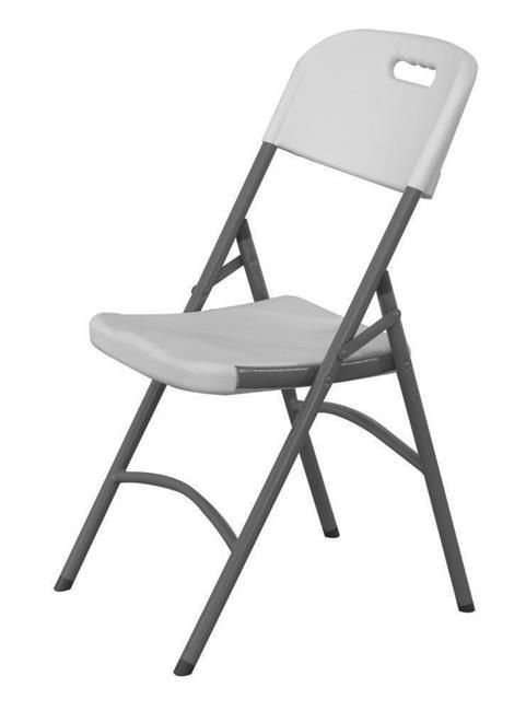 Kėdė išvažiuojamiesiems pokyliams, AmerBox, maks. apkrova 175 kg., Balta, 540x440x(H)840mm
