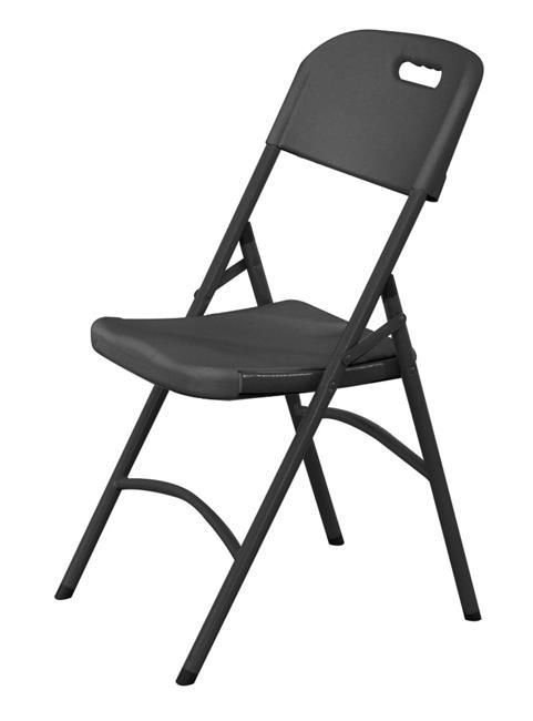 Kėdė išvažiuojamiesiems pokyliams, AmerBox, maks. apkrova 175 kg., Juodas, 540x440x(H)840mm