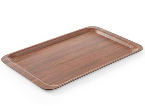 Stačiakampio formos, neslidus, laminuotas serviravimo padėklas, AmerBox, Raudonmedis, 430x610mm