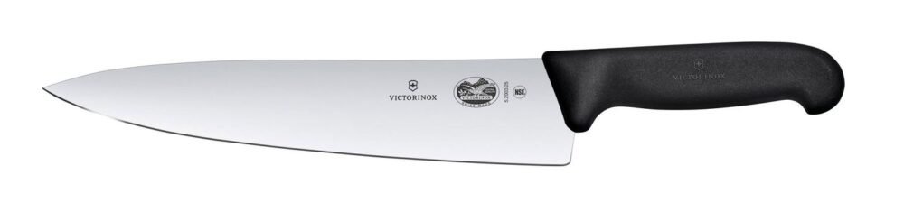 Virtuvinis peilis, platūs ašmenys, Victorinox, Juodas, (L)380mm