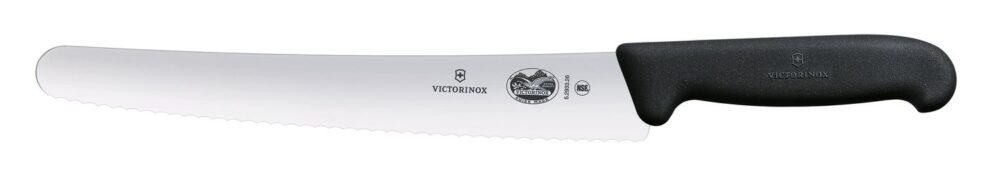 Konditerinis peilis, dantytas, Victorinox, Juodas, (L)382mm