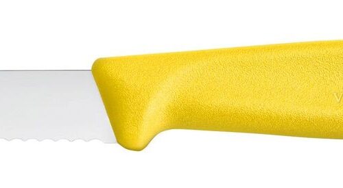 Dantytas daržovių peilis, Victorinox, Geltonas, (L)190mm