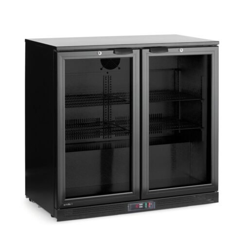 Dviejų durų baro šaldytuvas, Arktic, 158L, Juodas, 220-240V/160W, 900x530x(H)870mm