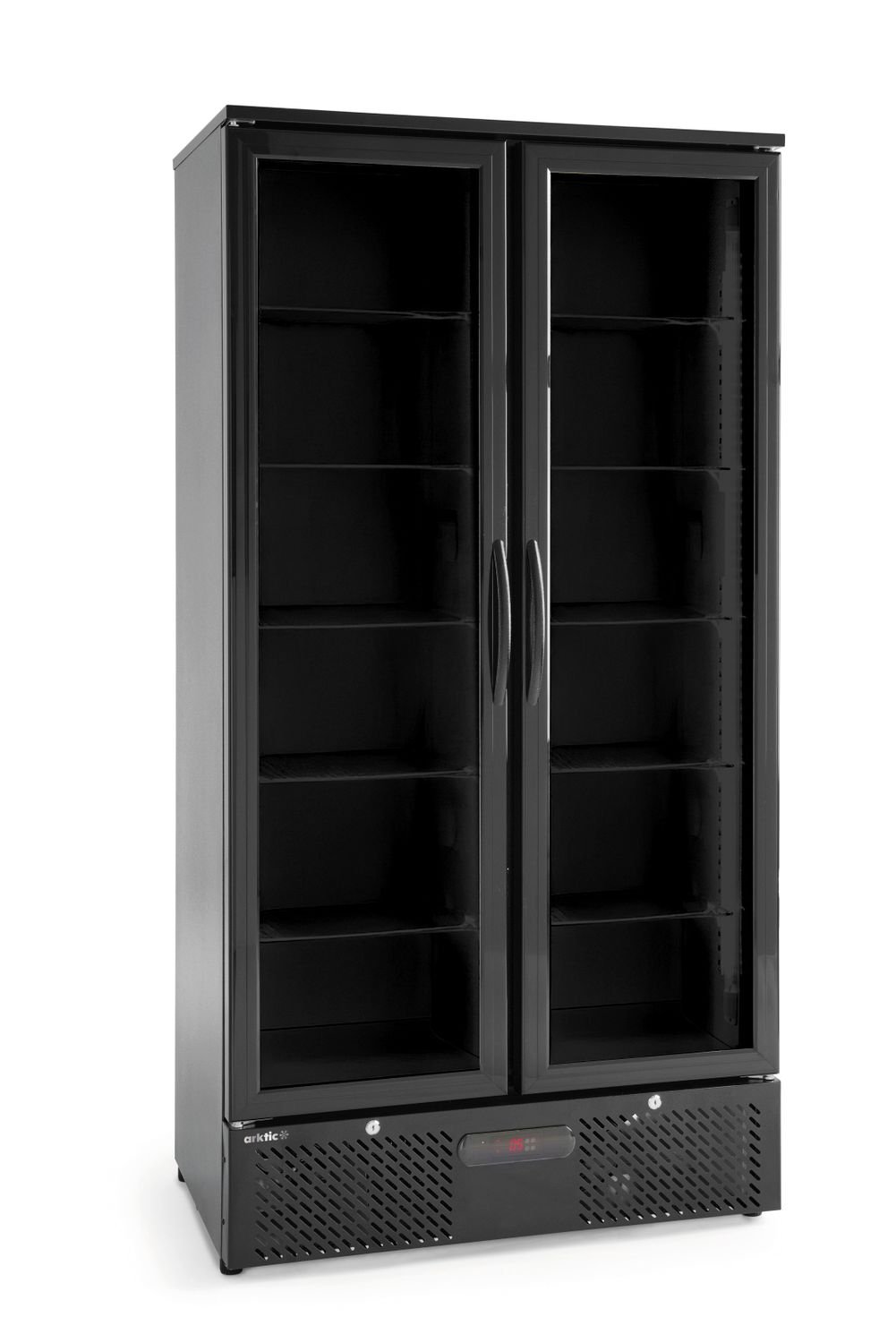 Dviejų durų baro šaldytuvas, Arktic, 384L, Juodas, 220-240V/365W, 900x530x(H)1820mm