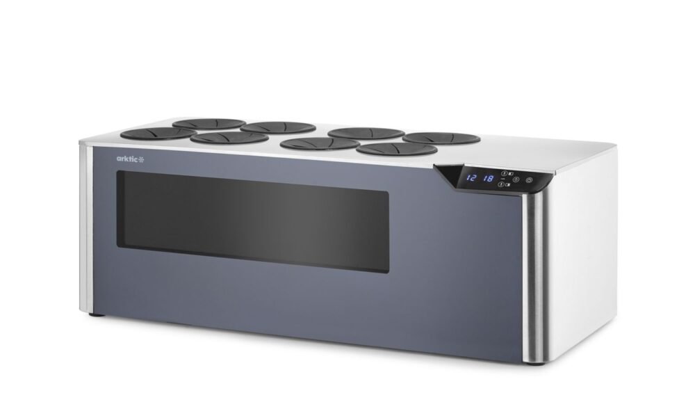 Antstalinis vyno šaldytuvas, 2 zonų, Arktic, Juodas, 220-240V/60W, 800x350x(H)293mm