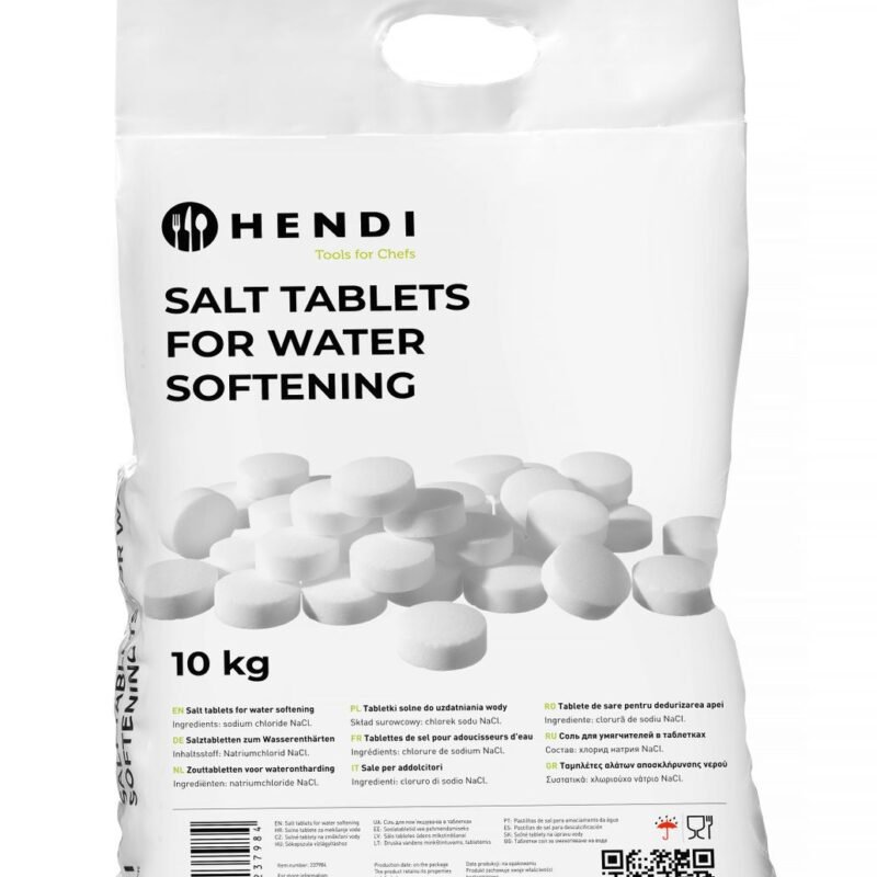 Druskos tabletės vandens minkštinimui, HENDI, 10 kg