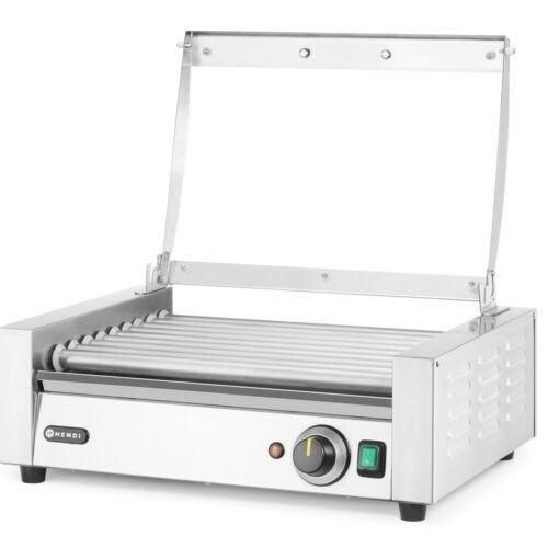 Dešrelių kepimo grilis, 1 zona su energiją taupančiu dangčiu, HENDI, 230V/790W, 566x450x(H)259mm