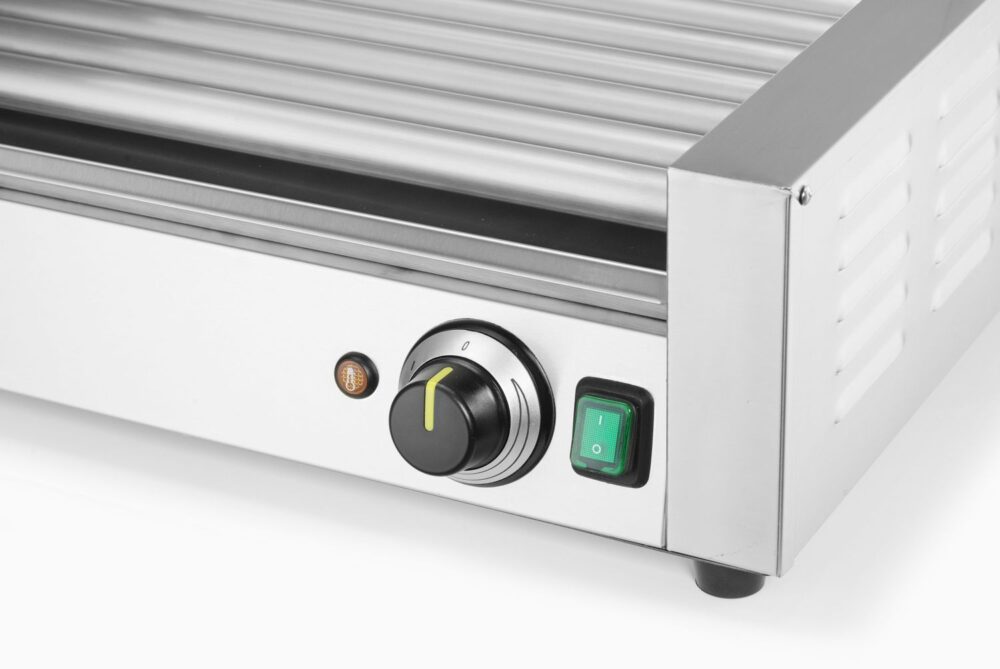 Dešrelių kepimo grilis, 1 zona su energiją taupančiu dangčiu, HENDI, 230V/790W, 566x450x(H)259mm