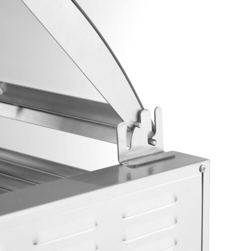 Dešrelių kepimo grilis, 1 zona su energiją taupančiu dangčiu, HENDI, 230V/790W, 566x450x(H)259mm
